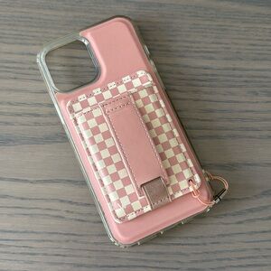 Blush Check Magnetic Walli Case for iPhone 12 Pro Max